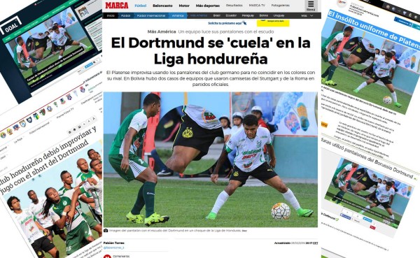 Prensa mundial se burla del Platense por el uniforme improvisado