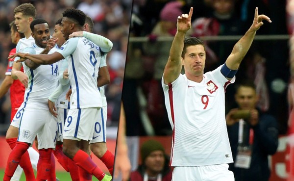 Alemania e Inglaterra avanzan con paso firme, Lewandowski brilla con un triplete