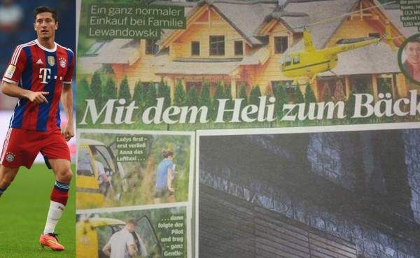 Lewandowski alquiló un helicóptero para ir a la panadería