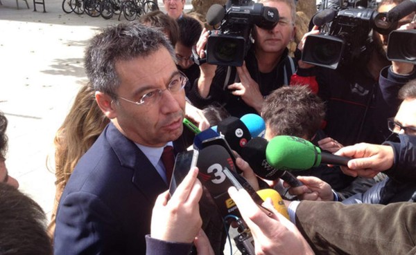 Bartomeu: 'Barcelona no es favorito, será un partido abierto ante el City'