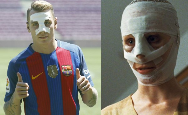 Memes de la presentación de Lucas Digne con el Barcelona
