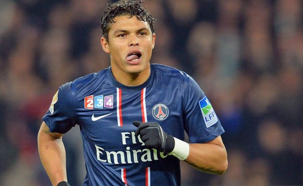 Thiago Silva, será baja del PSG ante el Ajax