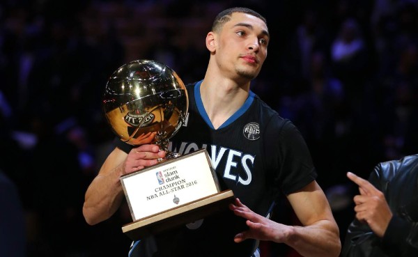 LaVine se consagra de nuevo como el 'rey' de las clavadas en la NBA