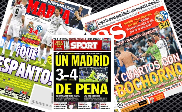 Prensa española habla de 'espanto', 'bochorno' y 'ridículo' del Real Madrid