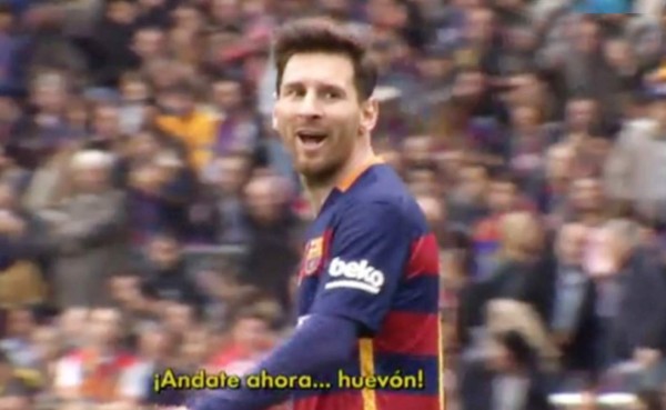 Messi al arquero del Espanyol: 'Andate ahora huevón... bobo'