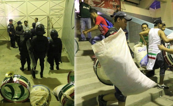 Tirotean a la barra de Marathón en las afueras del estadio Nacional