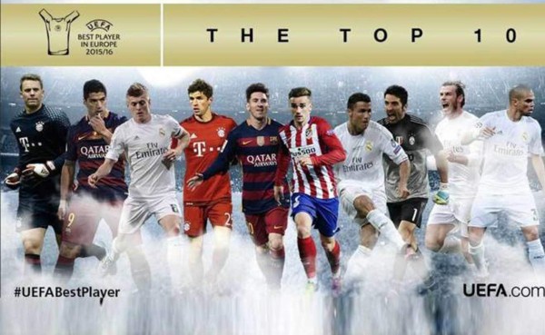 Messi, Cristiano, Bale y Griezmann, nominados al Mejor Jugador en Europa