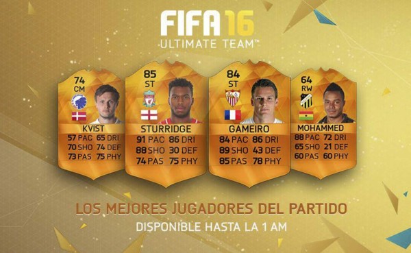 Sturridge y Gameiro son premiados por el FIFA 16