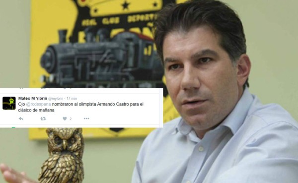 Advertencia de Mateo Yibrín: 'Nombraron al olimpista Armando Castro para el clásico'