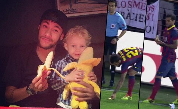 Neymar se solidariza con Alves: 'Todos somos monos'