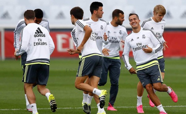 El Real Madrid entrena sin Bale, Ramos, James ni Danilo