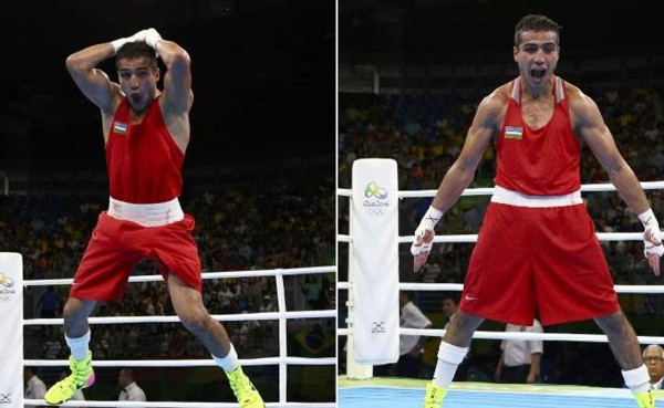 Boxeador uzbeko celebró como Cristiano Ronaldo por su pase a semifinales en Río 2016