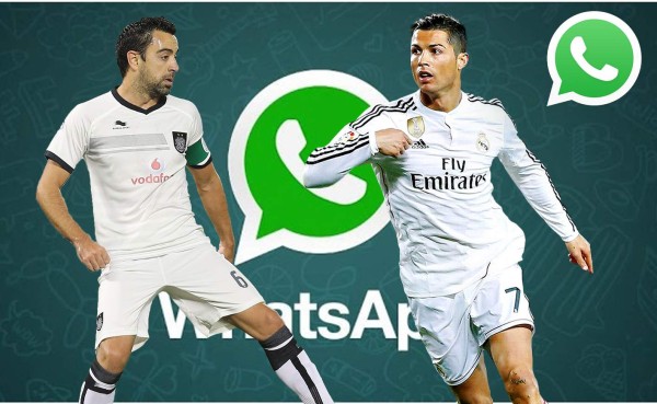 La 'conversación privada' en Whatsapp entre Cristiano y Xavi