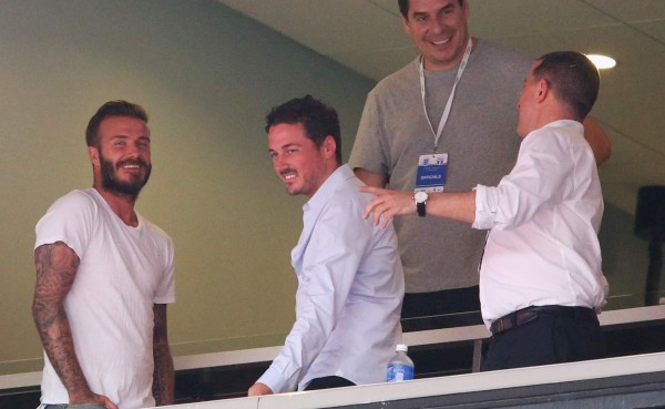 David Beckham, espectador de lujo en el Honduras-Inglaterra