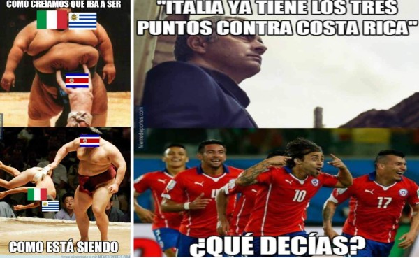 Los meme del partido Costa Rica a Italia