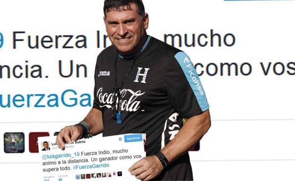 Luis Fernando Suárez a Luis Garrido: 'Fuerza indio, un ganador como vos supera todo'