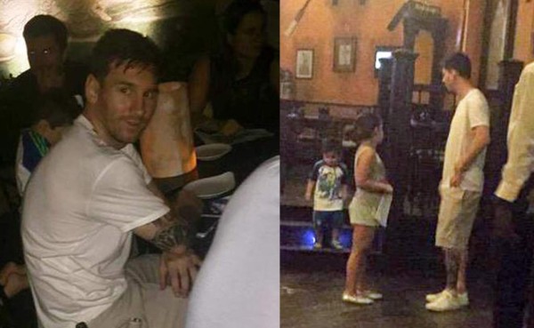 Tras hospitalización de su mujer, Messi disfruta de vacaciones en el Caribe