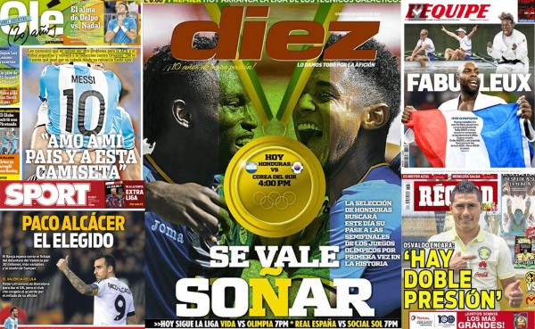 PORTADAS: Lo que el mundo amaneció diciendo este sábado 13 de agosto