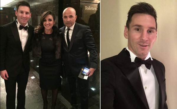 Messi eligió un traje formal y elegante para gala del Balón de Oro