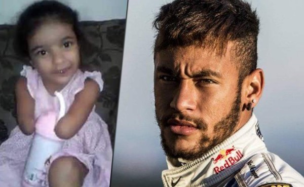 VIDEO: Evelin, la niña discapacitada brasileña que sueña conocer a Neymar