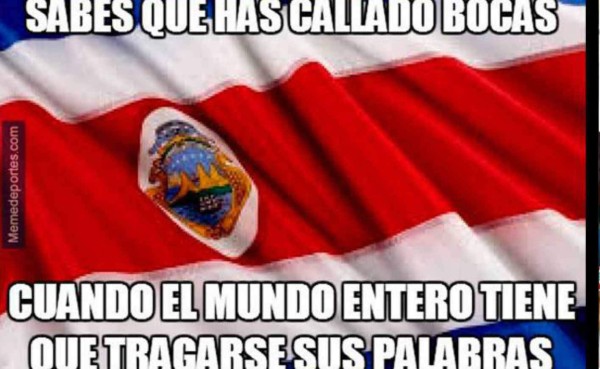 Los meme del partido Costa Rica a Italia