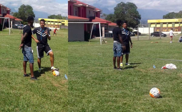 Romell Quioto llega de visita al entrenamiento del Vida