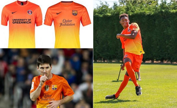 Club inglés imita uniforme del Barcelona