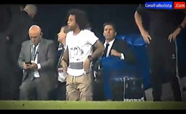 VIDEO: El sufrimiento de Marcelo durante el Real Madrid-Atlético
