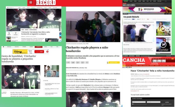 Gesto de Chicharito Hernández en Honduras le dio la vuelta a México