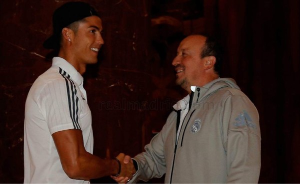 El esperado encuentro entre Cristiano Ronaldo y Rafa Benítez
