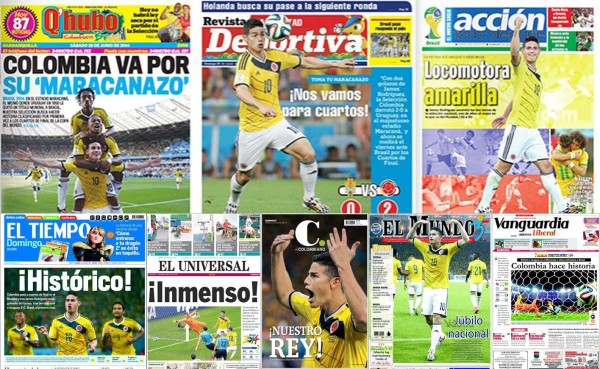 Prensa colombiana destaca 'histórica' clasificación en Brasil 2014