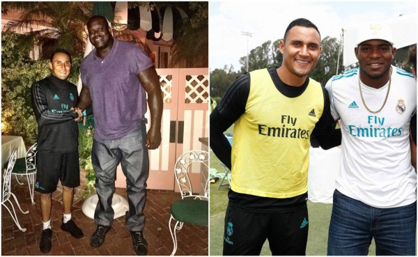 Keylor Navas se reunió con dos estrellas del deporte en Estados Unidos