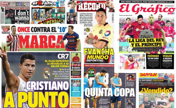 Las portadas de los diarios deportivos del mundo para este viernes