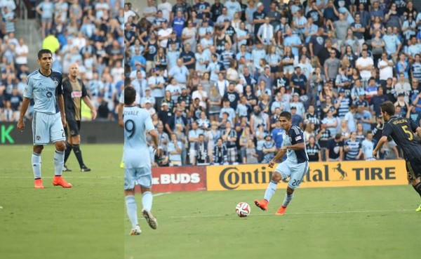 Jorge Claros debutó en la MLS con el Sporting KC