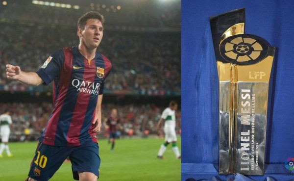 Messi recibe mañana el trofeo de goleador de histórico de la Liga de España