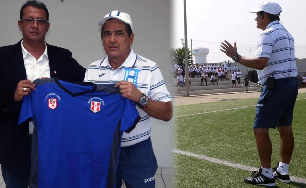 Jorge Luis Pinto lució la camisa de Honduras en curso en Perú