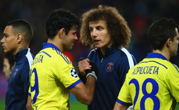 David Luiz anima a Diego Costa a que fiche por el París Saint-Germain