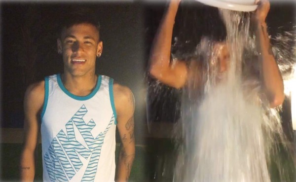 VIDEO: Neymar reta a Camilo Zúniga al 'Ice Bucket Challenge'