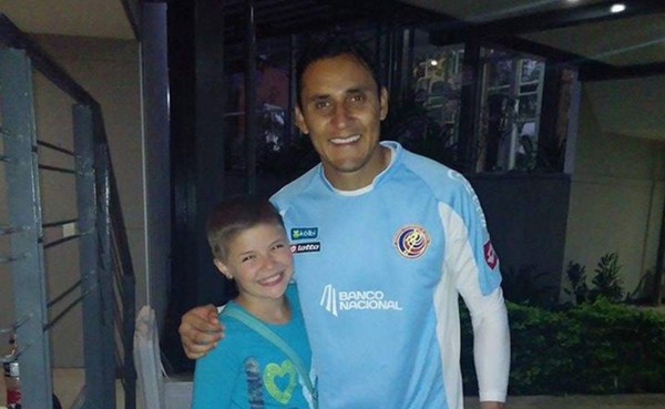 El gesto de Keylor Navas con esta pequeña que sufría cáncer