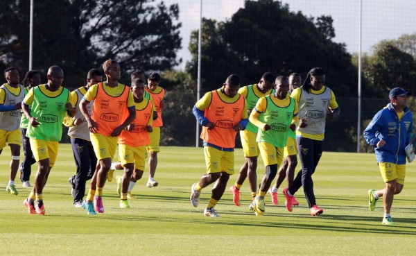 Ecuador se entrena pensando en Honduras