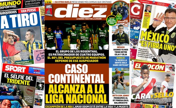 Las portadas de los diarios deportivos en el mundo