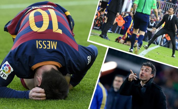 Luis Enrique a un periodista por entrada fuerte a Messi: '¿Has visto mi reacción?'