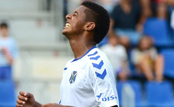 Anthony Lozano, tres meses sin gol en el Tenerife