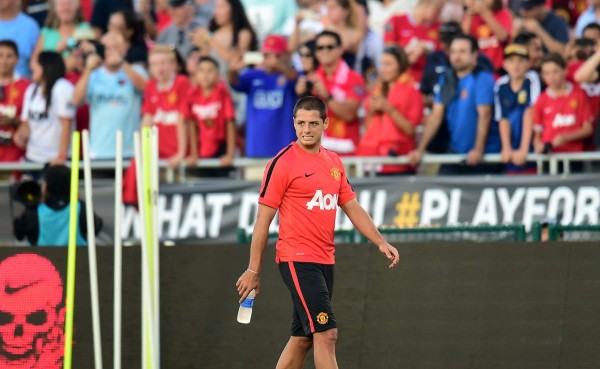 'Chicharito' Hernández sigue sin convencer a Van Gaal