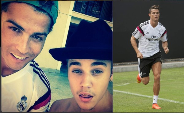 La 'selfie' de Cristiano con Justin Bieber