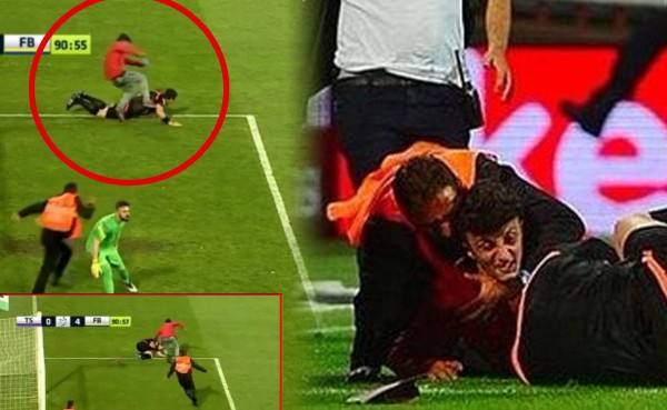 Video: Brutal agresión de aficionado a un árbitro en pleno partido en Turquía