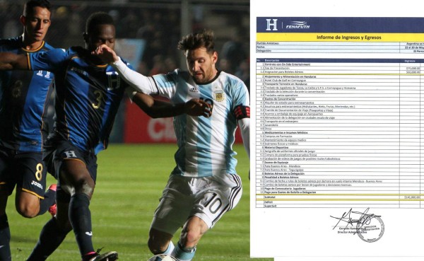 Increíble: Apenas 3.624 dólares le quedaron a Honduras de 75 mil que le pagó Argentina
