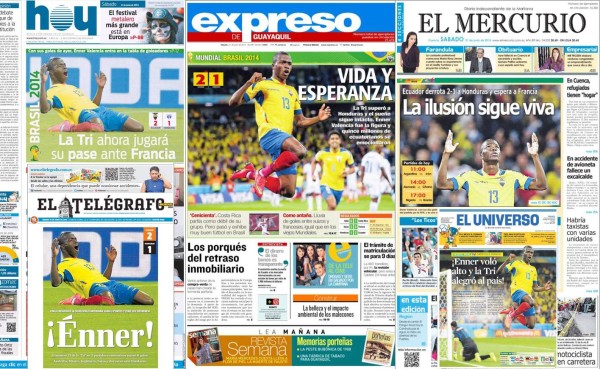 Prensa ecuatoriana revive esperanza con triunfo ante Honduras