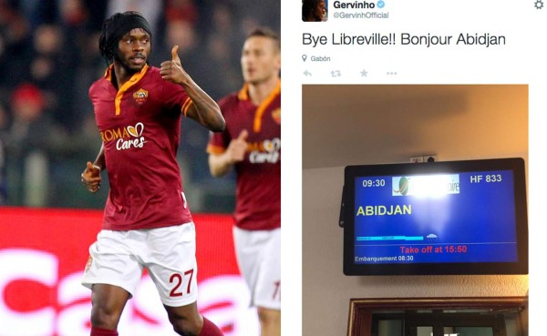 Gervinho notifica que se fue de vacaciones y es víctima de un robo