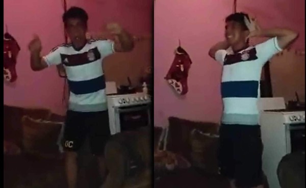 VIDEO: La eufórica y contagiosa celebración de aficionado hondureño